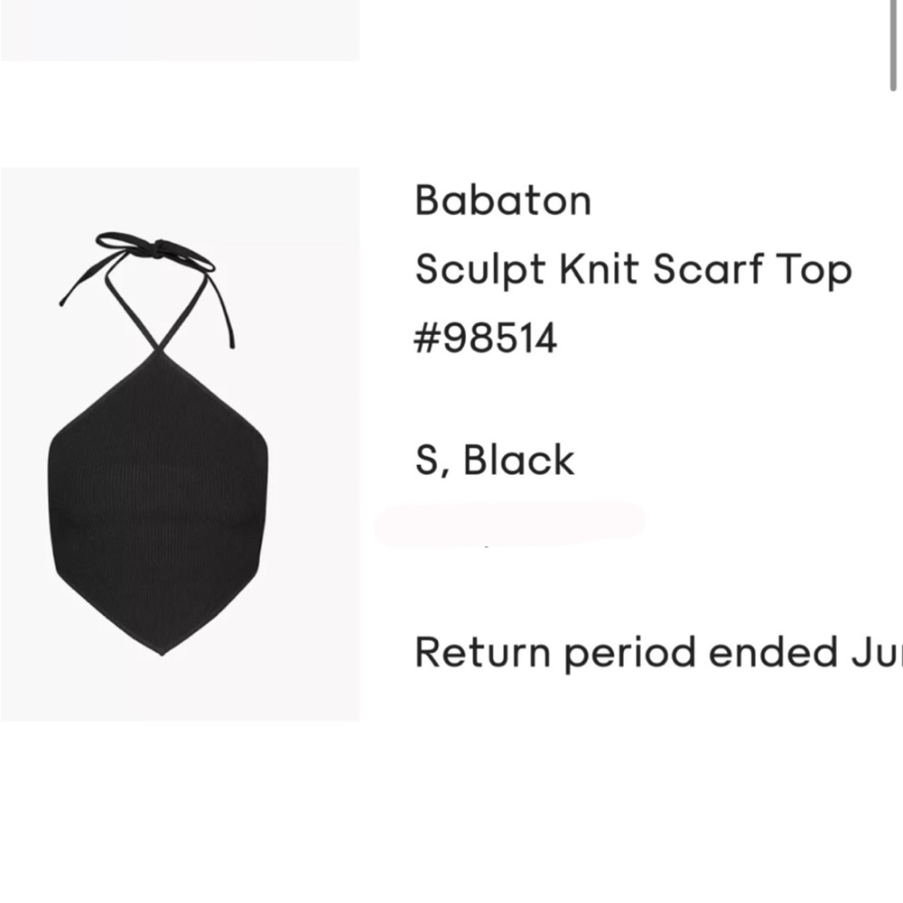 Aritzia sculpt knit tie top